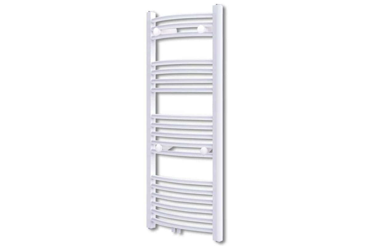 Vidaxl Bathroom Radiator Central Heating Towel Rail Curve 600 X 1160 Mm