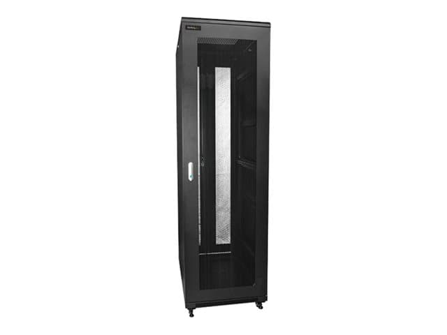STARTECH.COM - Startech 42U Server Rack Cabinet - 4-Post Adjustable Depth (5.9" to 36.4") IT Network Equipment Rack Enclosure with Casters - 2000lbs (RK4236BKB) - rack - 42U
