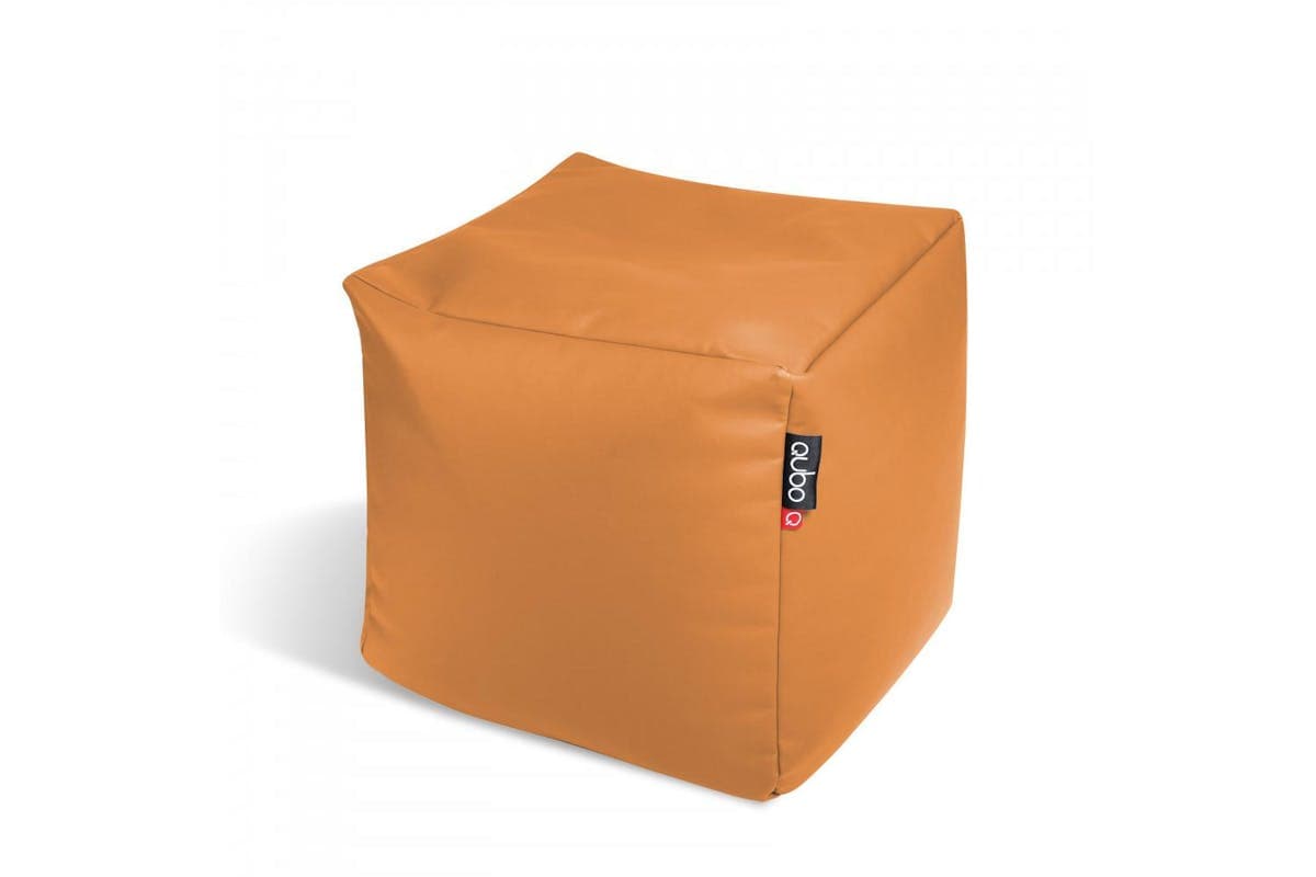 Qubo | Cube 50 | Soft Fit Bean Bag | Papaya