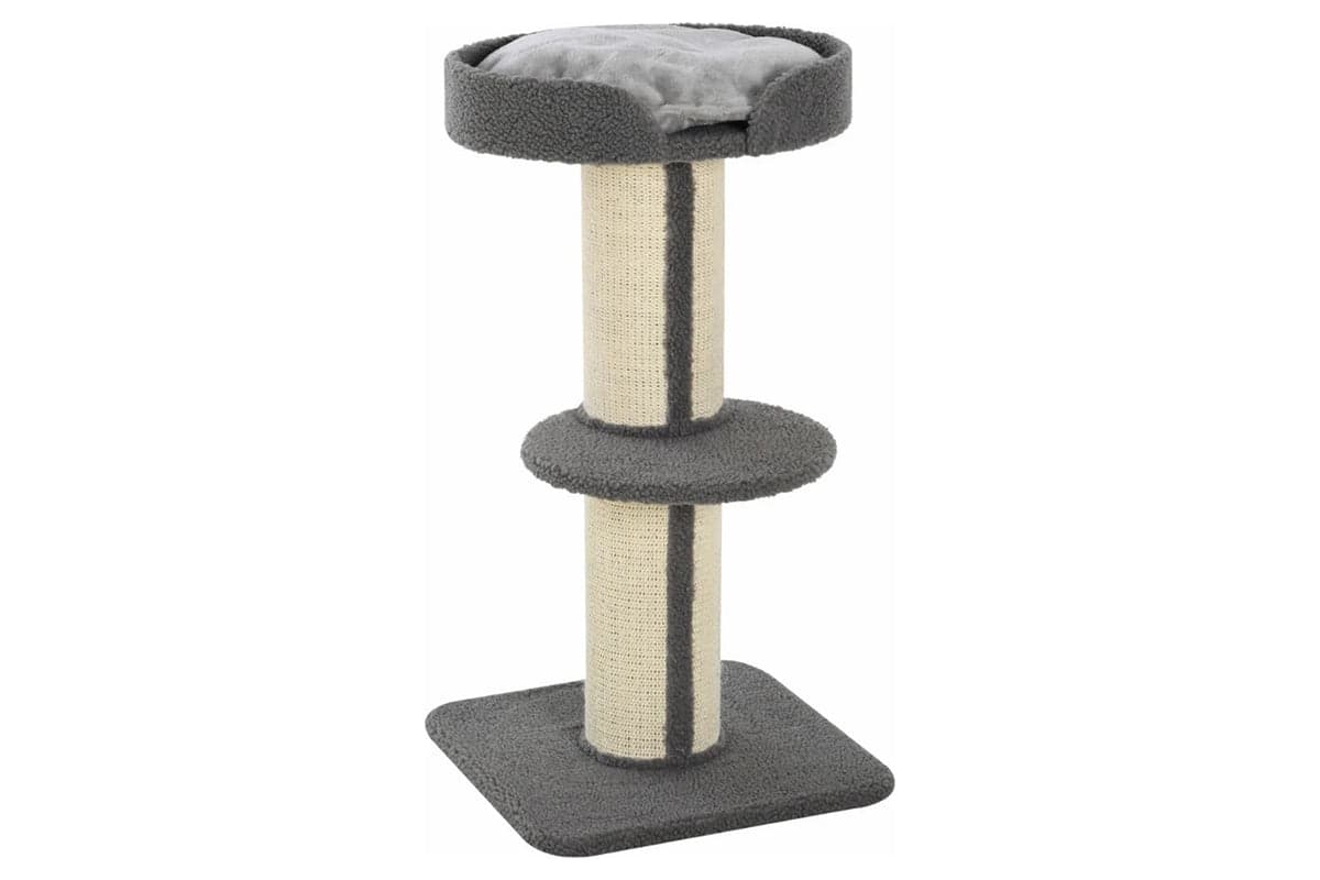 Pawhut D30-269GY 81cm Cat Tree Scratching Post for Kitty | Grey
