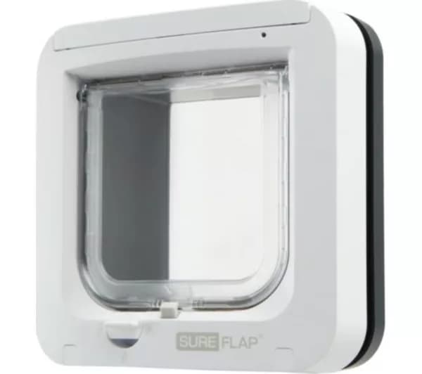 SUREFLAP Microchip Cat Flap - Anthracite Gray & White
