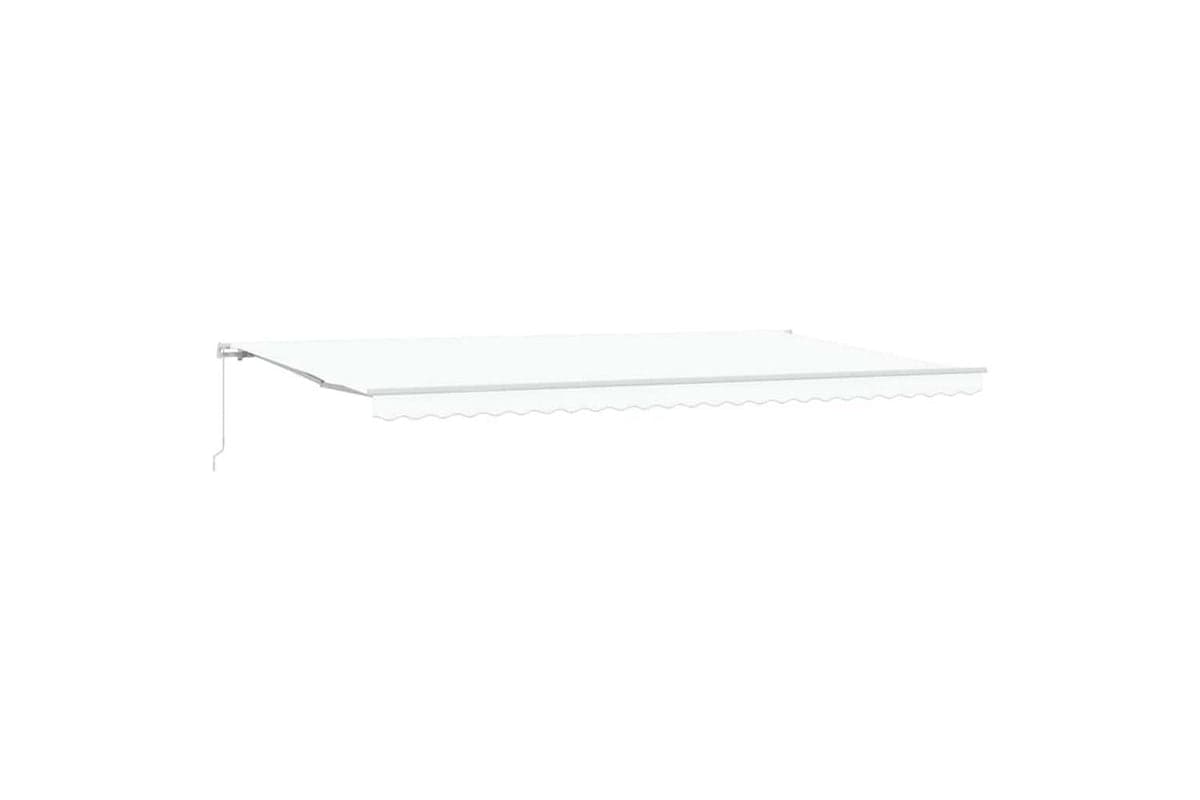 Vidaxl Retractable Awning White 600 X 350 Cm Polyester And Metal