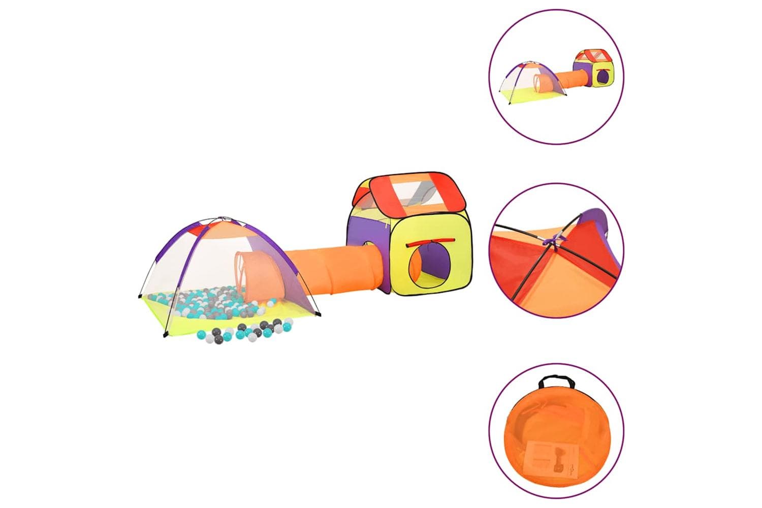 vidaXL Children Play Tent With 250 Balls