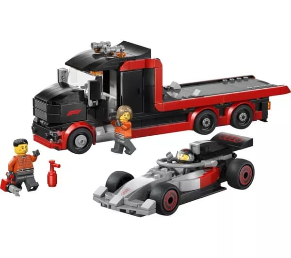 LEGO City 60493 F1 Display Truck with Audi F1 Race Car Set