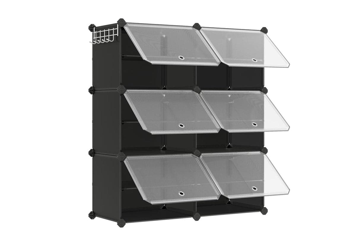 Songmics Shoe Rack | Shoe Organiser Cabinet | Plastic & Steel | Large