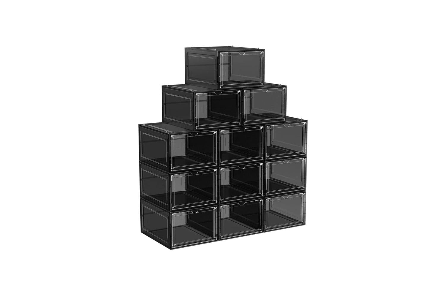Songmics Shoe Storage Boxes | Stackable Plastic | Set Of 12