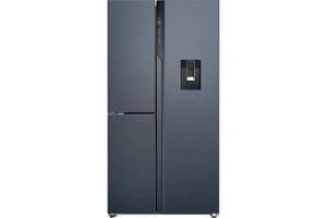 Haier 90 Series 7 Freestanding American Fridge Freezer | HSPR79F18EWMB
