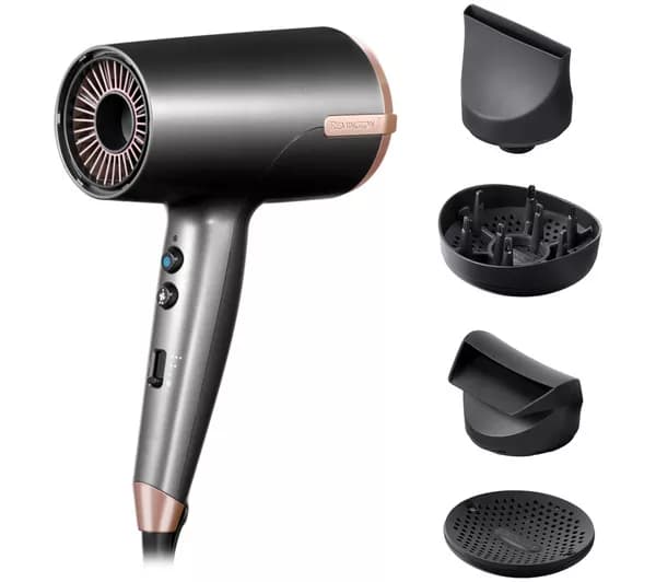 REMINGTON ONE D6077 Dry & Style Hairdryer - Dark Grey & Copper
