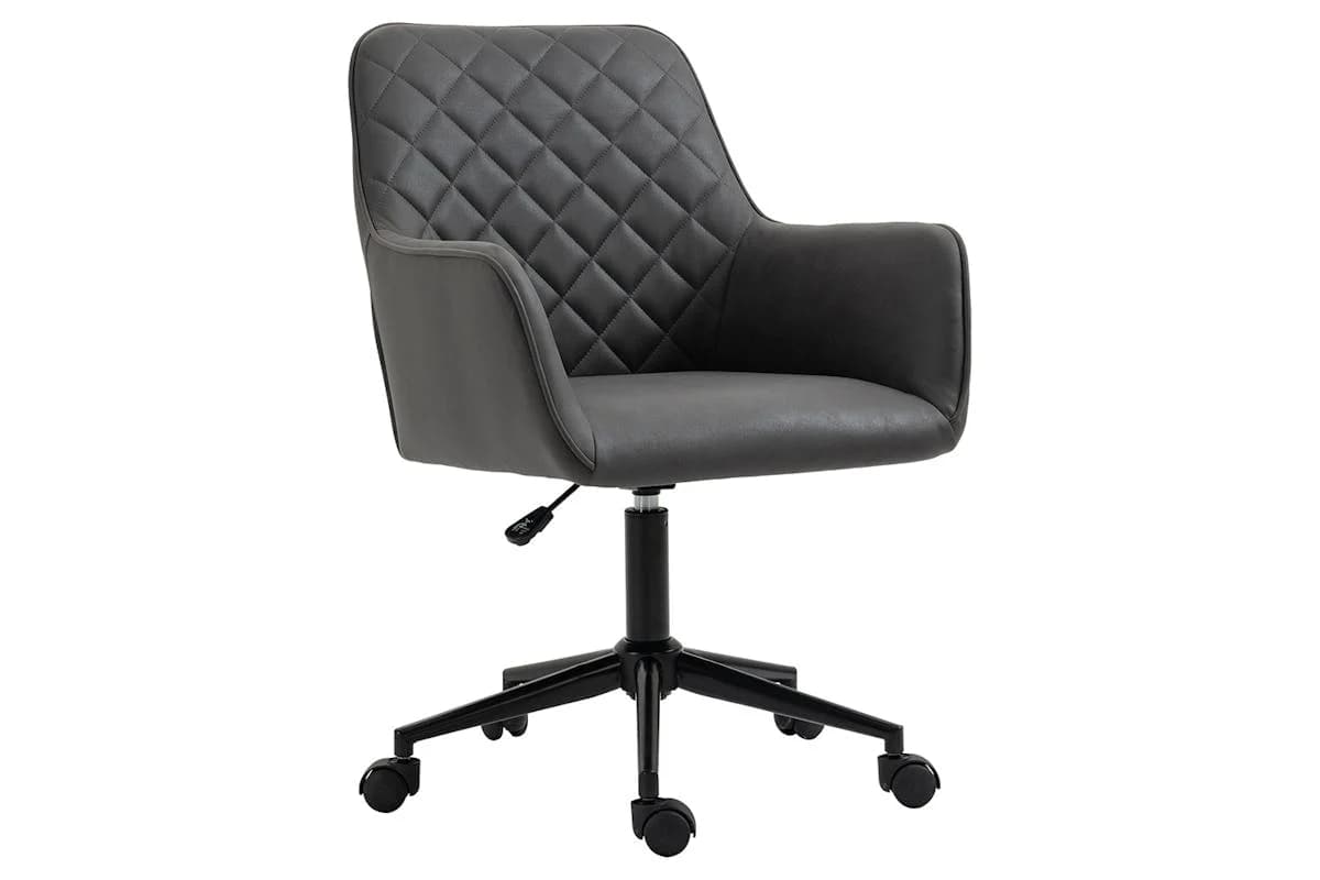 Vinsetto Desk Chair with Wheels | Deep Grey