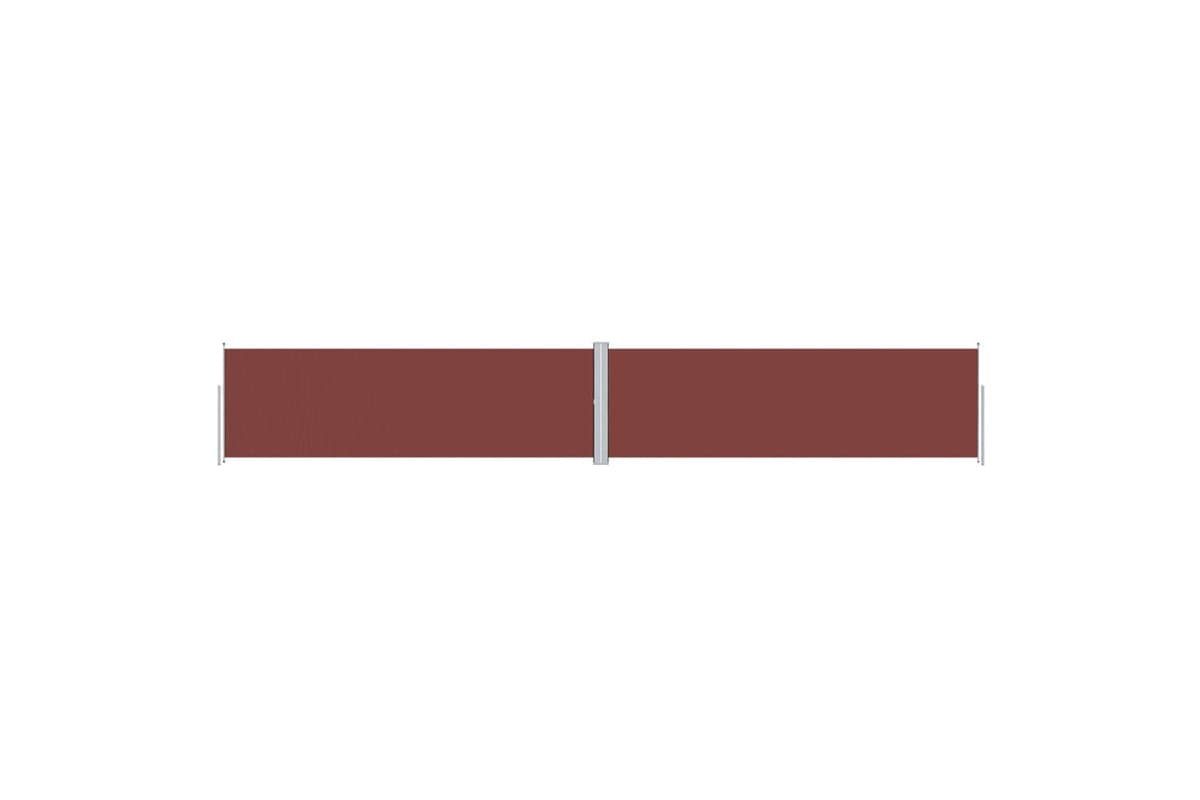 vidaXL 318033 Retractable Side Awning Brown 160x1000cm