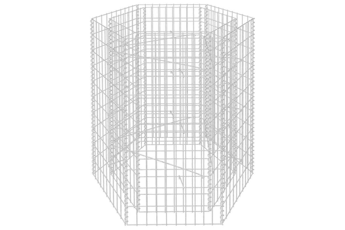 vidaXL 142533 Hexagonal Gabion Raised Bed 100x90x100cm
