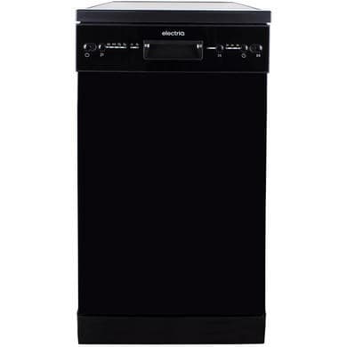electriQ Freestanding Slimline Dishwasher - Black