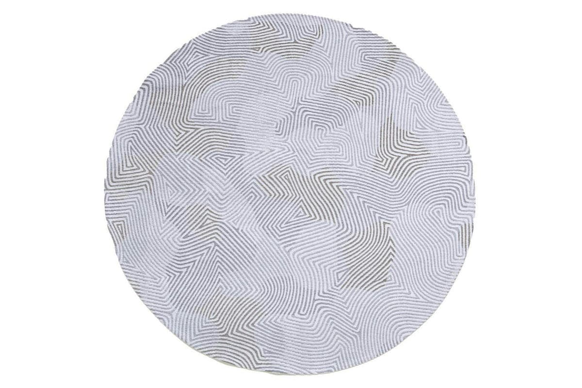 Louis De Poortere | Coral Indoor Eco Round Rug | Oyster White | 240 x 240 cm