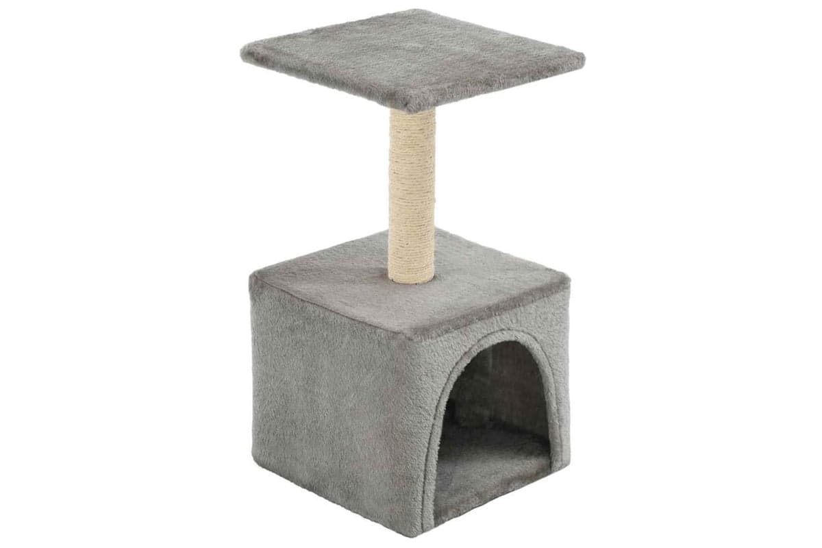 Cat Tree With Sisal Scratching Post 55 Cm Grey