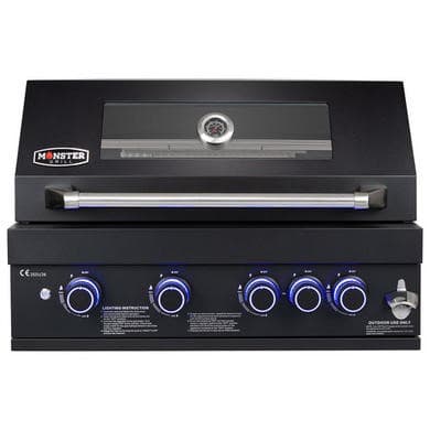 Monster Grill 4 Burner Built-In Gas BBQ