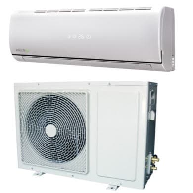 Refurbished electriQ 9000 BTU Wall Mounted Split Air Conditioner with Heat Pump 5m Pipe Kit