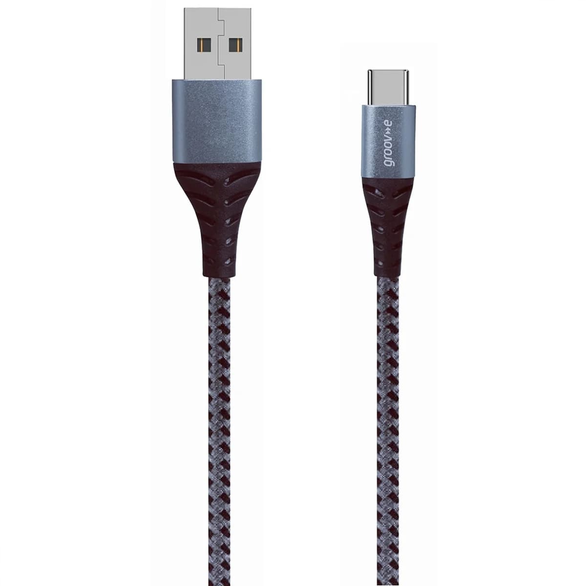Groov-e USB-C to USB-A Charging Cable 1m Braided | GVMA005SG