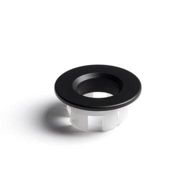 Matt Black Round Basin Overflow Cover - Arissa