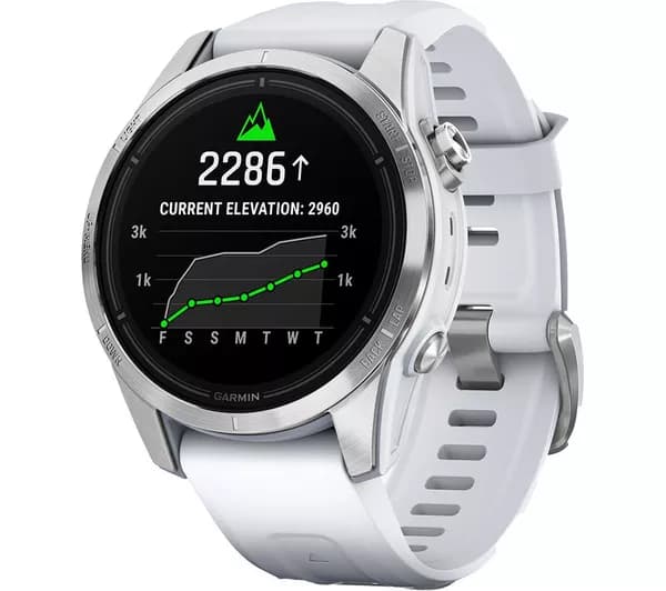 GARMIN epix Pro - Silver & Whitestone, 42 mm