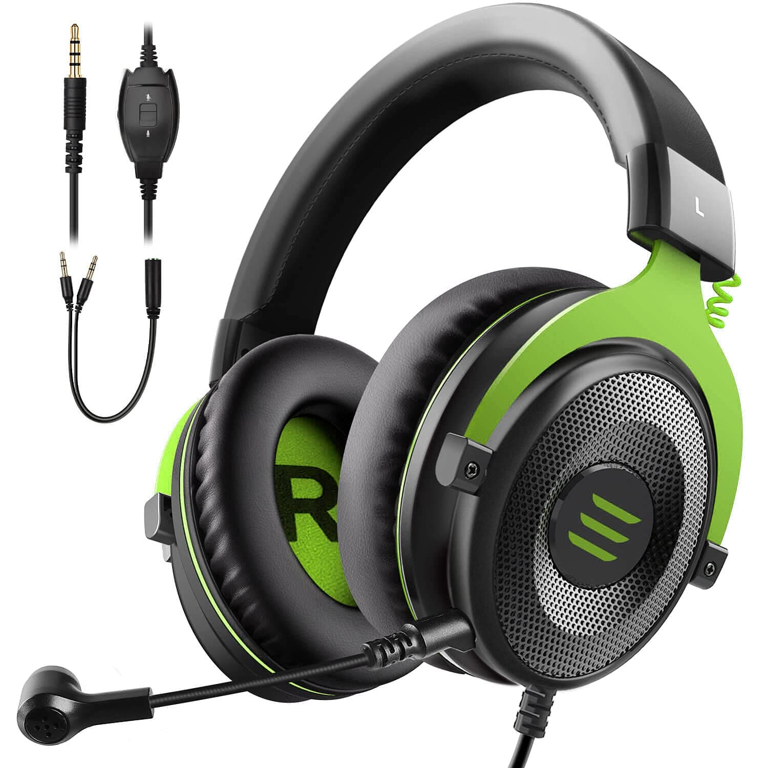 Eksa3D Stereo Sound Gaming Headset - Green | E900-GREEN