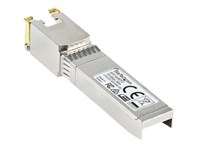 STARTECH.COM - Startech MSA Uncoded Compatible SFP+ Module, 10GBASE-T, SFP to RJ45 (Copper) for Cat6 and Cat5e, 10GE Gigabit Ethernet SFP+, RJ-45 (Copper) 30m, 10Gbps Transceiver SFP+ Copper Module - Lifetime Warranty (SFP10GBTST) - SFP+