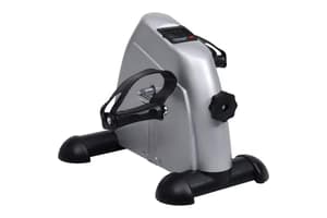 Vidaxl 90627 Silver Mini Exercise Bike With Plastic Flywheel