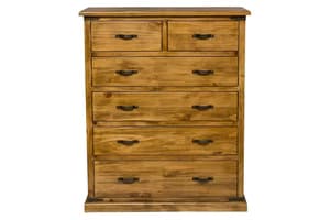 Galveston Chest Of Drawer | 6 Drawer | Natural