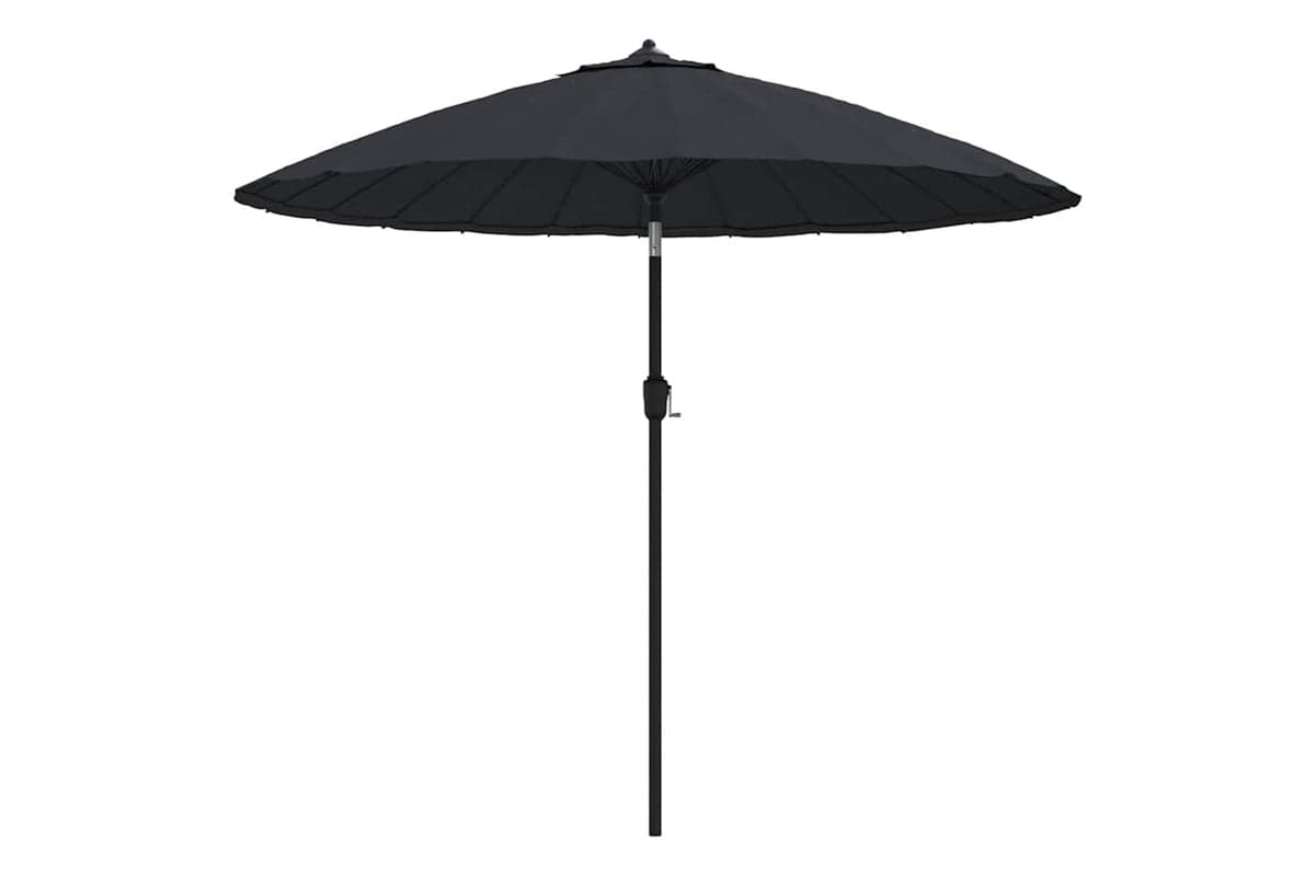 vidaXL 47310 Outdoor Parasol With Aluminium Pole 270cm Black