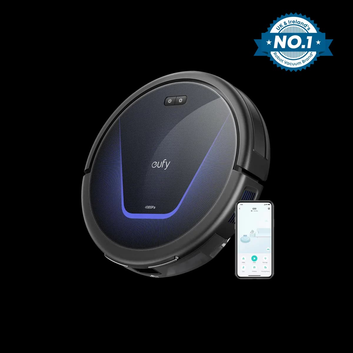 eufy G50 Hybrid Robot Vacuum & Mop, Black | T2212V11