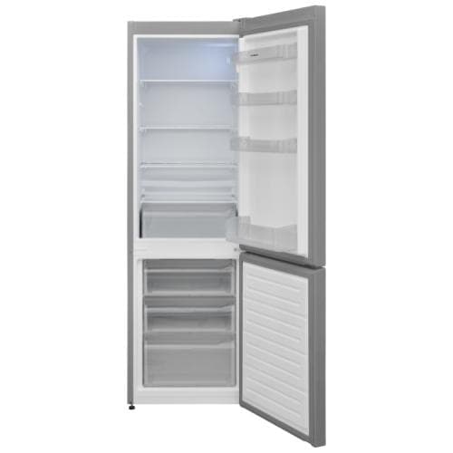 NORDMENDE            184/84 LITRE 170 X 54CM WIDE FREESTANDING FRIDGE FREEZER - STAINLESS STEEL LOOK COLOUR - LOW FROST