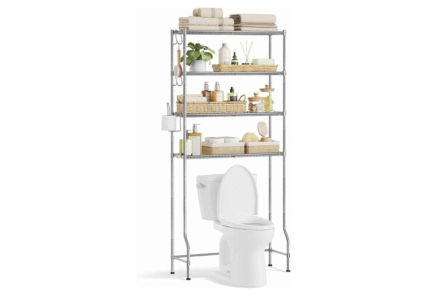 Songmics Over The Toilet Storage Unit | Metal | 83 X 30 X 176 Cm