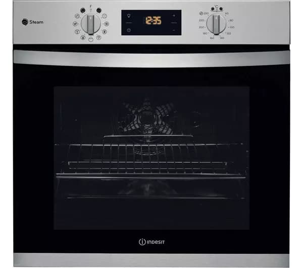 INDESIT Click&Clean KFWS 3844 H IX UK Electric Steam Oven - Inox