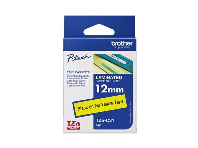 BROTHER - TZe-C31 - laminated tape - 1 cassette(s) - Roll (1.2 cm x 5 m)