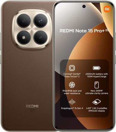 Xiaomi Note 15 Pro+ 5G 12G RAM 512G ROM - Brown | MZB0MJ6EU