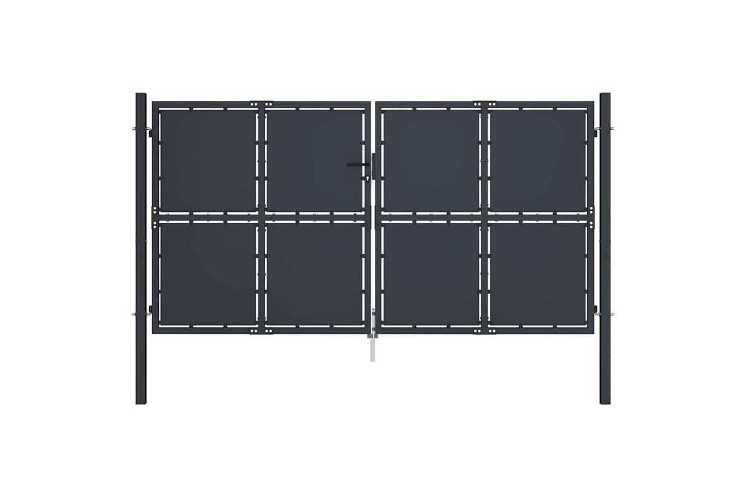 vidaXL 144525 Garden Gate Steel 300x125cm Anthracite