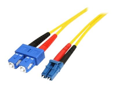 STARTECH.COM - Startech 1m Fiber Optic Cable - Single-Mode Duplex 9/125 - LSZH - LC/SC - OS1 - LC to SC Fiber Patch Cable (SMFIBLCSC1) - network cable - 1 m - 1 m