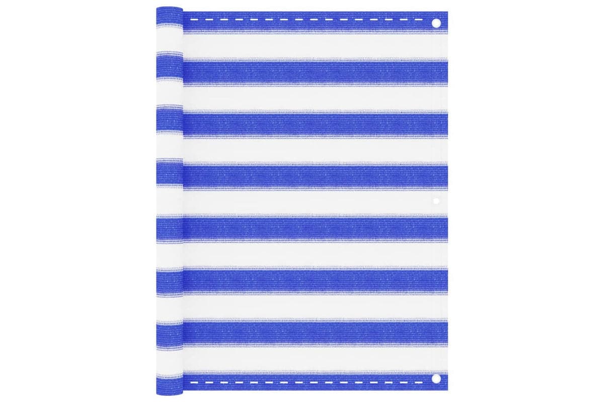 vidaXL 310890 Balcony Screen Blue And White 90x500cm Hdpe