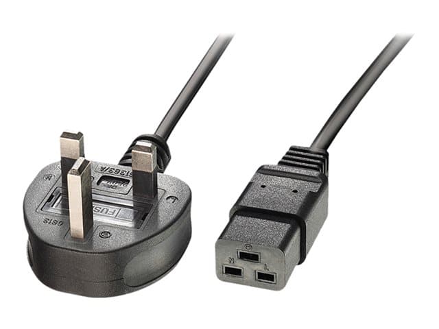 Lindy - power cable - IEC 60320 C19 to BS 1363A - 2 m