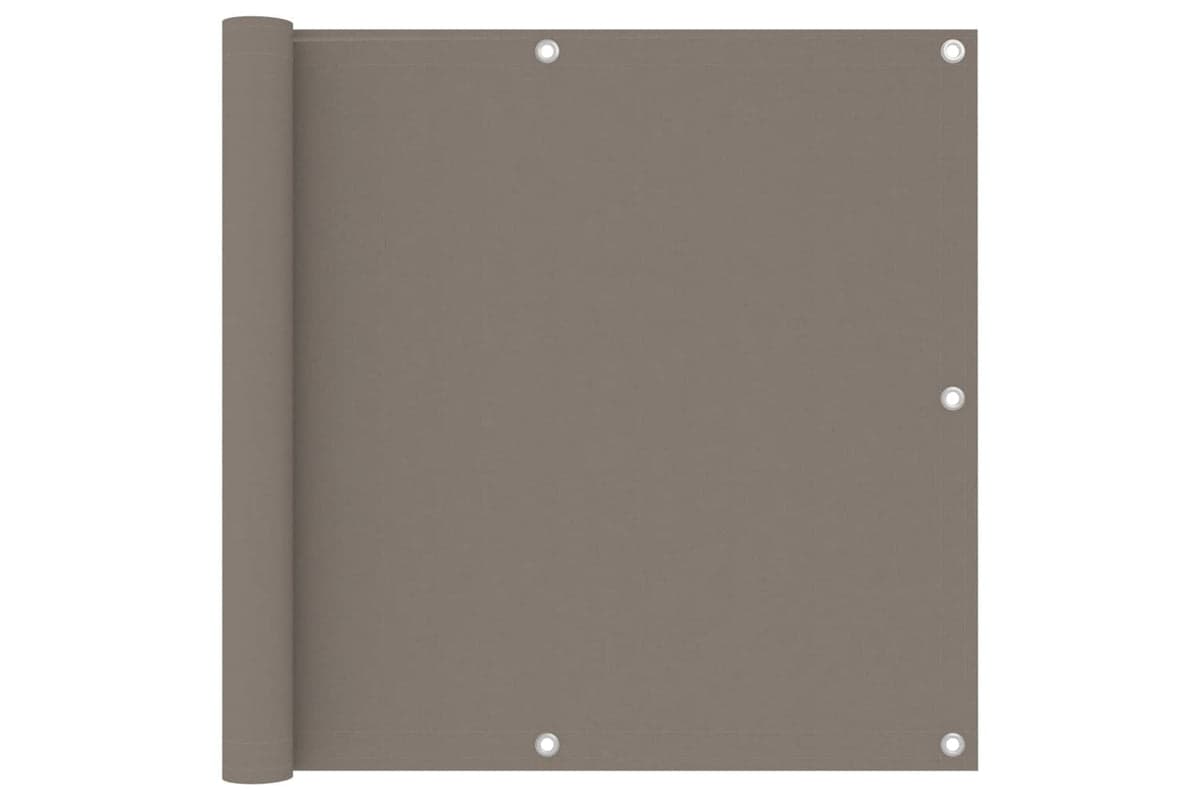 vidaXL 134990 Balcony Screen Taupe 90x500cm Oxford Fabric