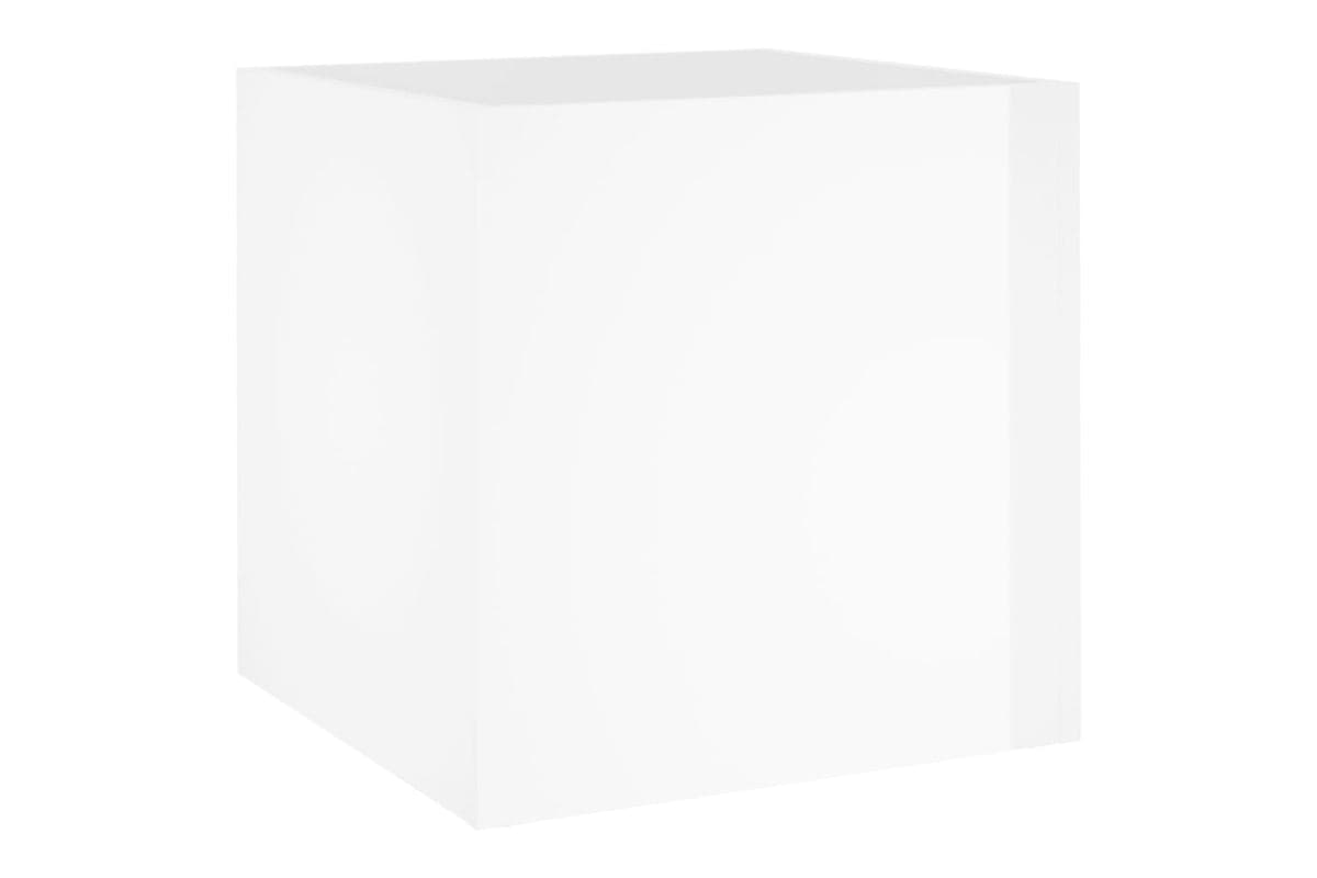vidaXL 808798 Planter Box High Gloss White 40x40x40cm Engineered Wood