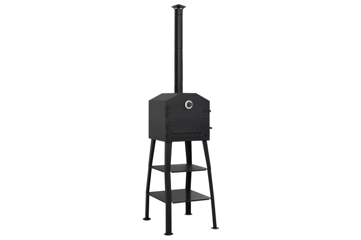 Vidaxl 318145 Outdoor Pizza Oven Charcoal Fired With 2 Fireclay Stones
