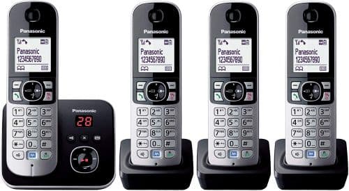 Panasonic Digital Cordless Handset Phones X 4 Pack | KX-TG6824EB