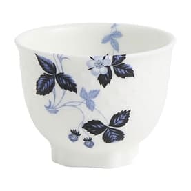 Wild Strawberry Inky Blue Tea Bowl 8.5cm