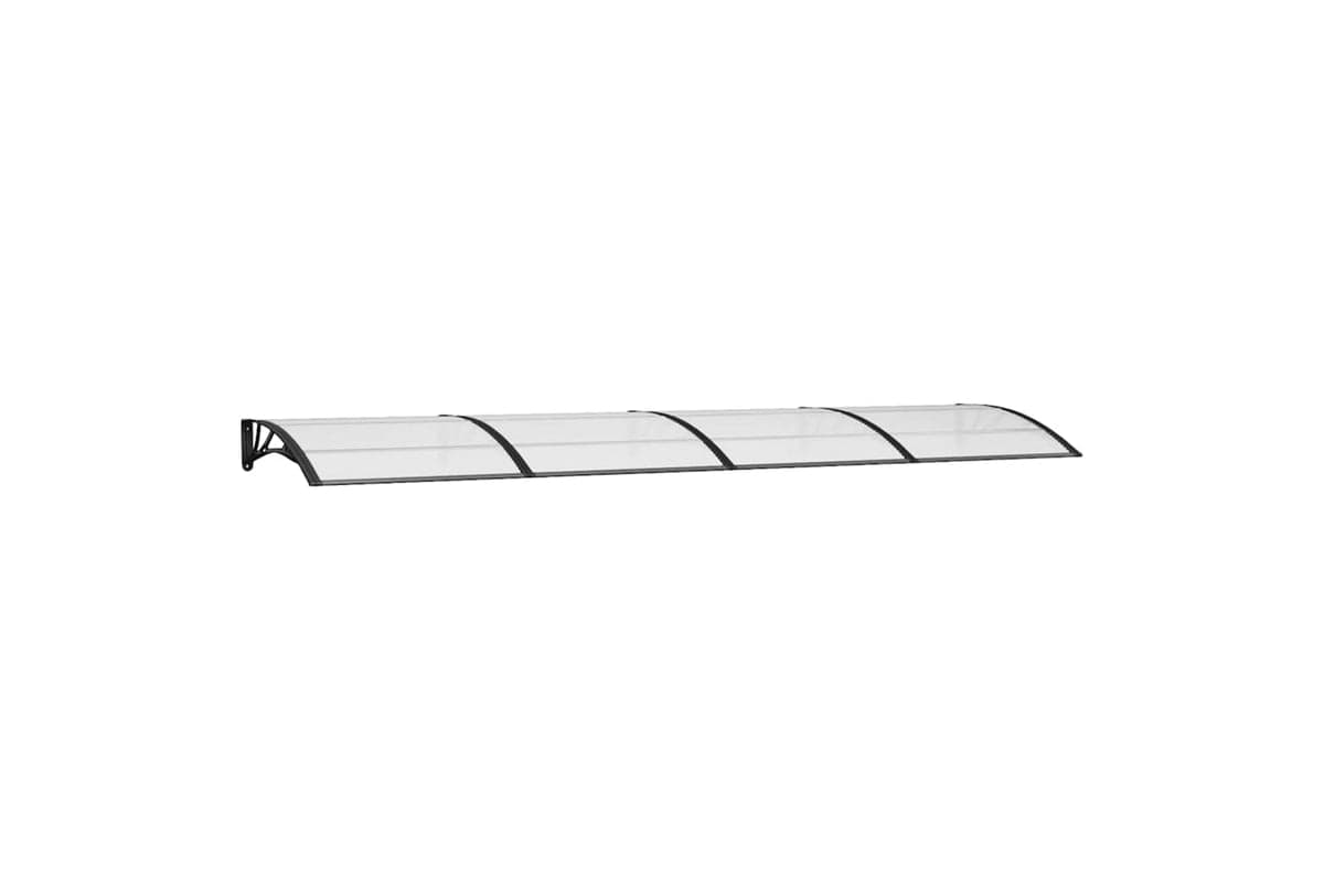 vidaXL Door Canopy Black 400x100cm Polycarbonate
