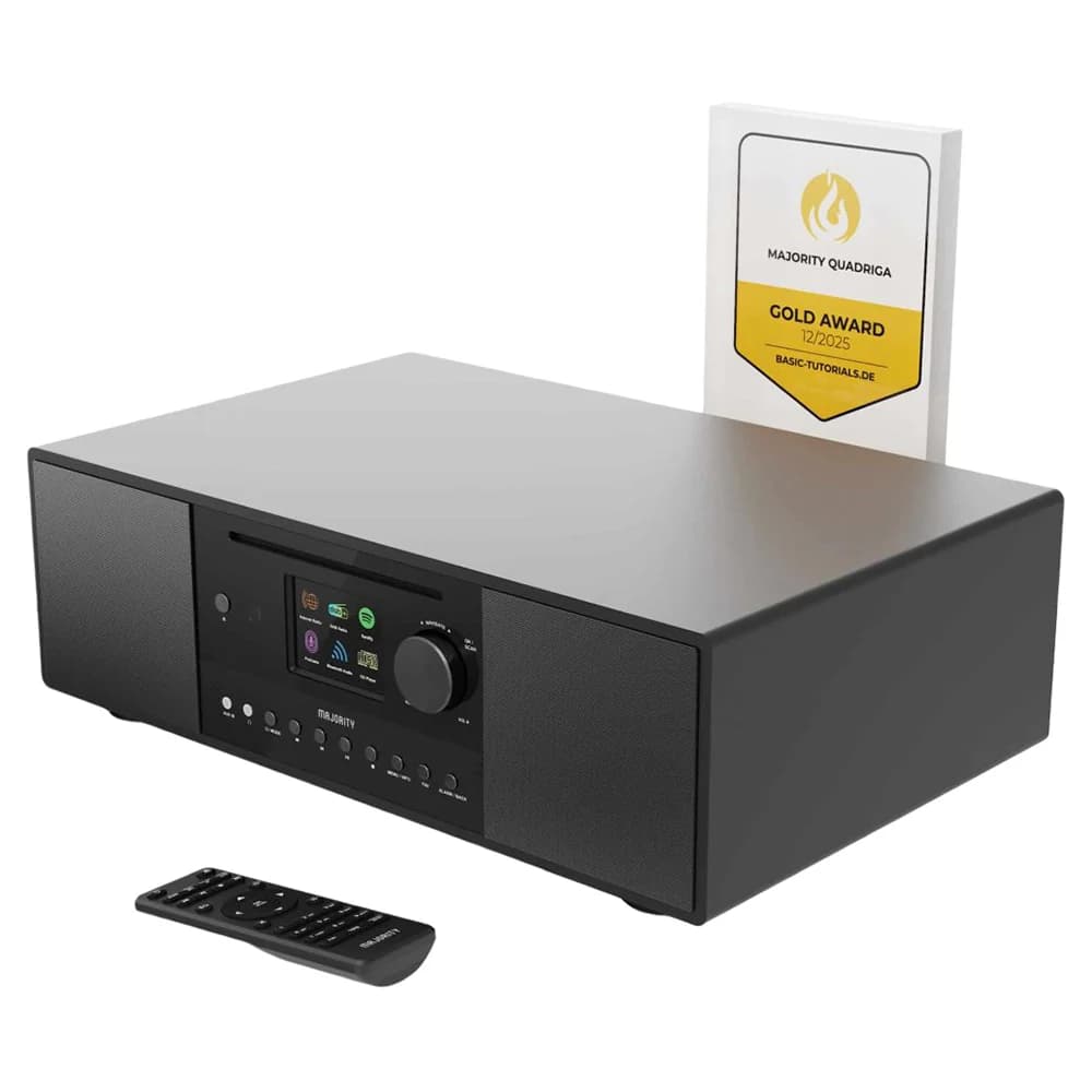 Majority Quadriga Internet Radio Music System - Black | 1000002837