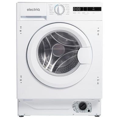electriQ 8kg Wash 6kg Dry 1400rpm Integrated Washer Dryer -Quiet, Energy Saving - White