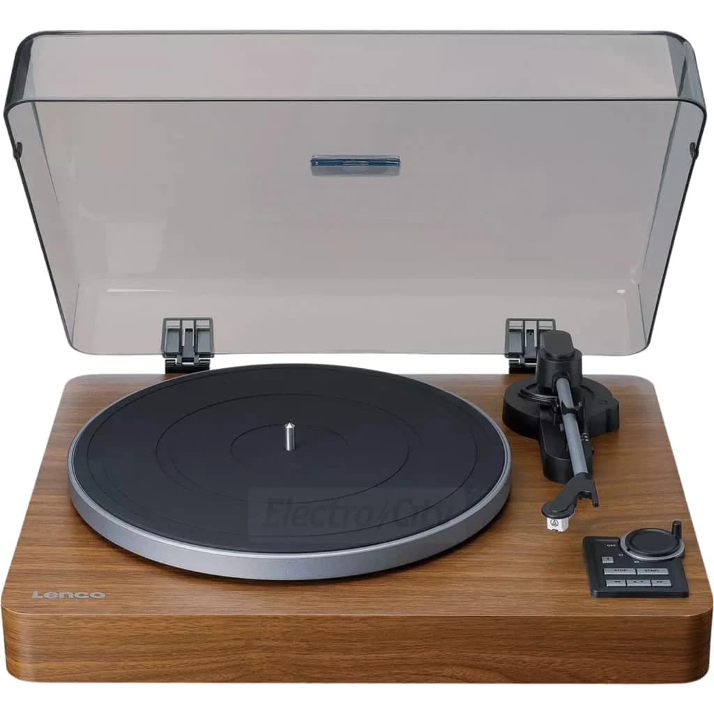 Lenco Fully Automatic Turntable with Bluetooth and Built-In Preamp | Wood