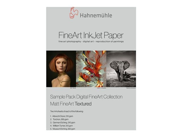 HAHNEMUEHLE - Hahnemühle Digital FineArt Trial Pack - textured photo paper - matte - 10 sheet(s) - A4