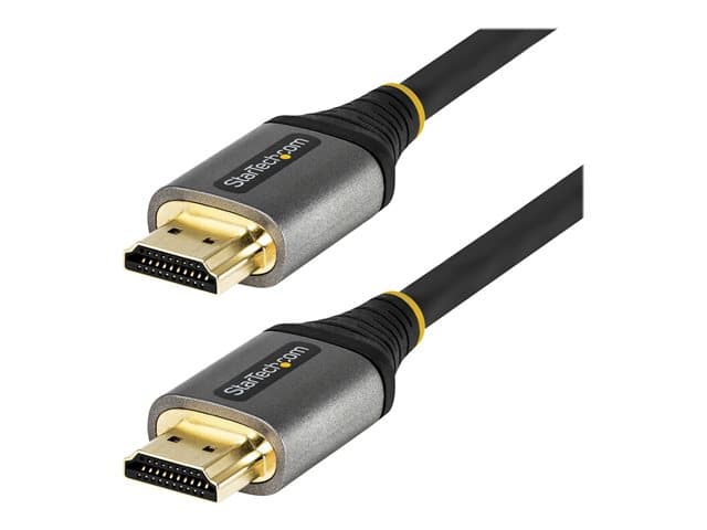 STARTECH.COM - Startech 10ft (3m) Premium Certified HDMI 2.0 Cable with Ethernet, High Speed Ultra HD 4K 60Hz HDMI Cable HDR10, ARC, HDMI Cord For Ultra HD Monitors, TVs, Displays, w/ TPE Jacket - Durable HDMI Video Cable (HDMMV3M) - HDMI cable with Ethernet - 3 m