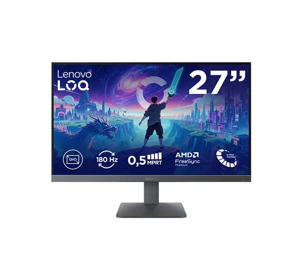 LENOVO LOQ 27Q-10 Quad HD 27" IPS LCD Gaming Monitor - Black